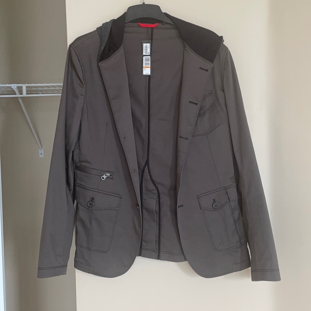 Sons of Intrigue Raven NWT Grey Hooded Jacket S